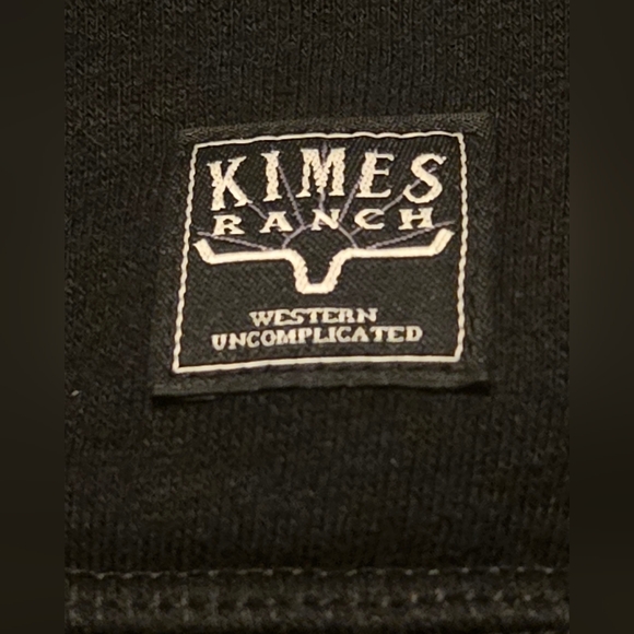 Kimes Ranch Black Hoodie Unisex Western Pullover Sweatshirt - Picture 5 of 7